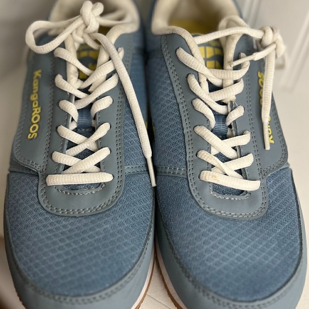 Vintage KangaROOS Shoes Blue Side Zip Pocket Sneakers Womens 9 Breathable